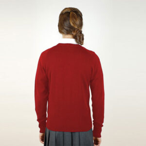 Girls Red Knited Cardigan