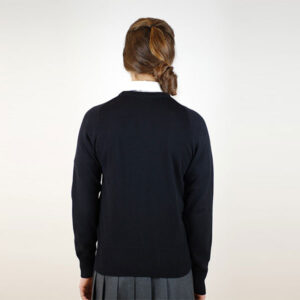 Girls Black Knited Cardigan