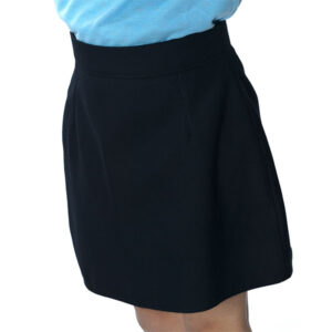 Plain Black A Line Skirt
