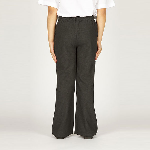 Girls Grey Pull-Up Trouser