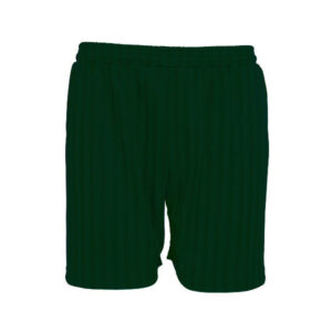 Bottle Green Shadow Stripe Shorts